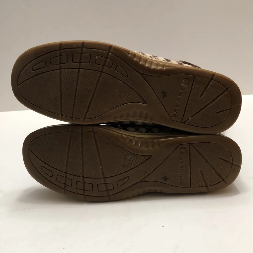 Sperry Topslider Brown Leather Pull-on Winter Boots size 6M